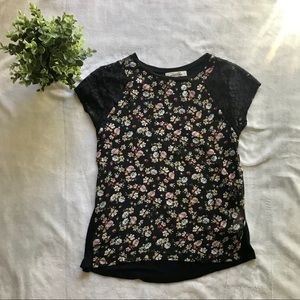Pull&Bear Floral and Lace Blouse / Shirt